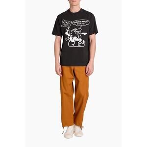 KENZO Paris Wide Leg Cargo Workwear Pant - Dark Camel Sz 28 US